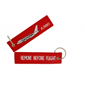 Remove Before Flight on reverse Cloth Keyring with TSR 2 on front 