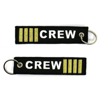 CREW 4 bar keychain (gold)
