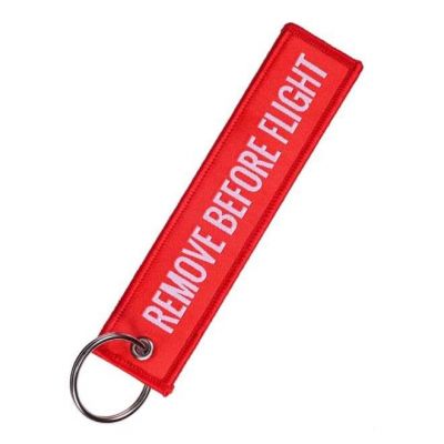 Customized Remove Before Flight Keychains