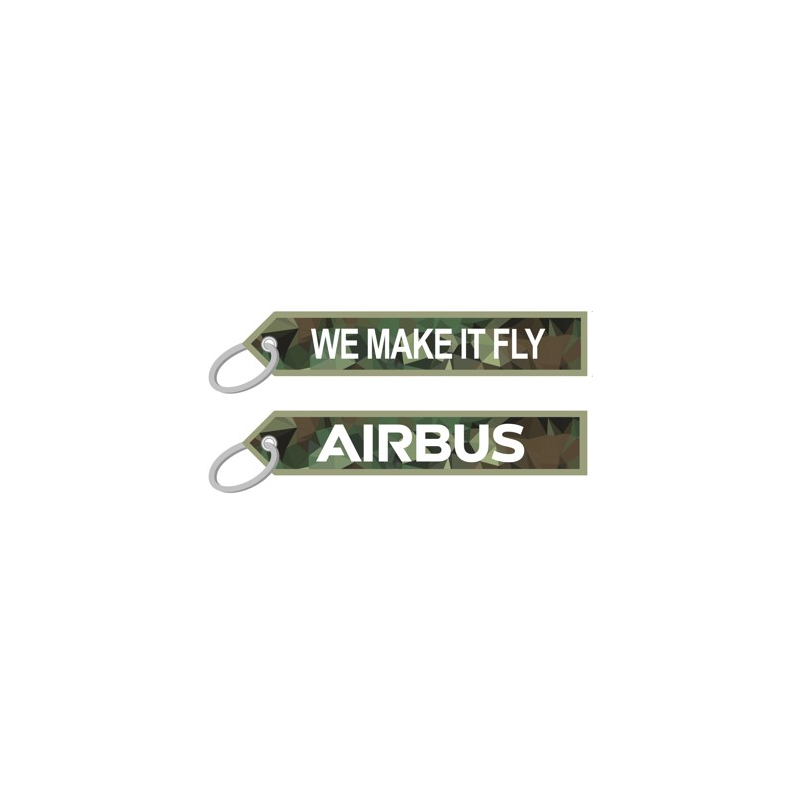 Red Airbus we make it fly key ring