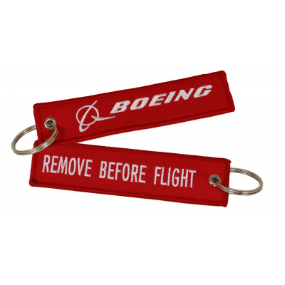 Boeing Red Keychain