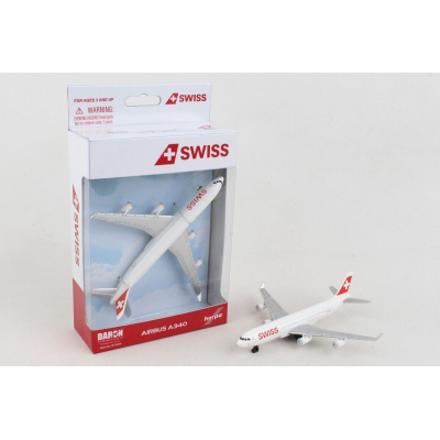 Avión A340 Swiss para Set de Juego