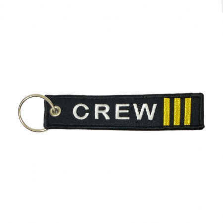CREW 3 bar keychain (gold) KEY-3BAR