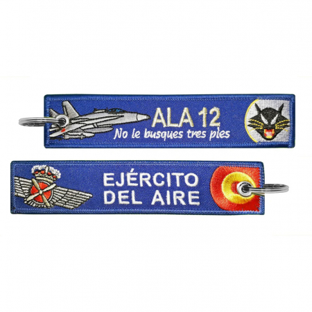 Ejército del Aire ALA 12 No le Busques tres Pies Keychain LL-0038