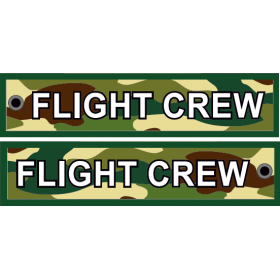 Flight Crew - Green Camouflage Keychain KEY-FC-CAMO-GRN